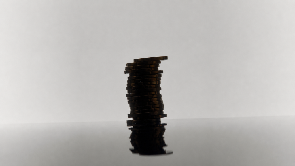 Stack of paper b&w